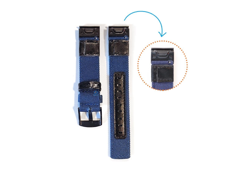 Garmin Fenix 5 nylon horlogeband donkerblauw
