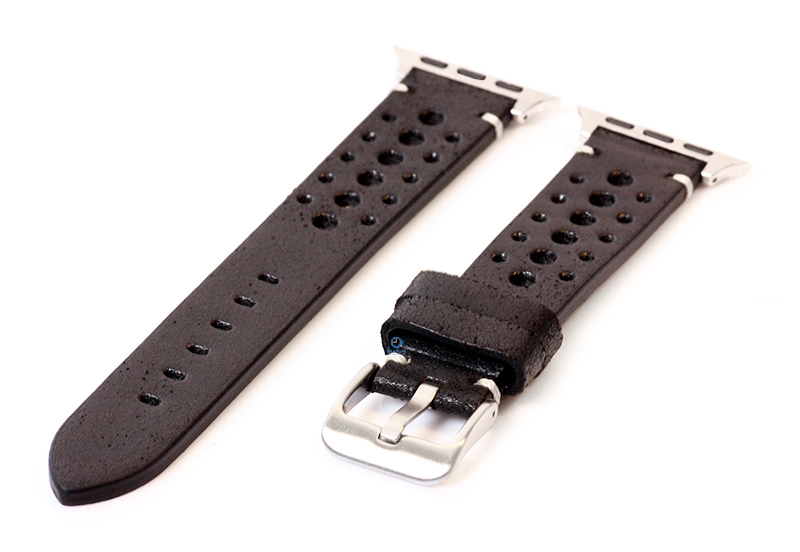 Apple Uhrenarmband perforiertes Leder schwarz - 38/40/41/42mm