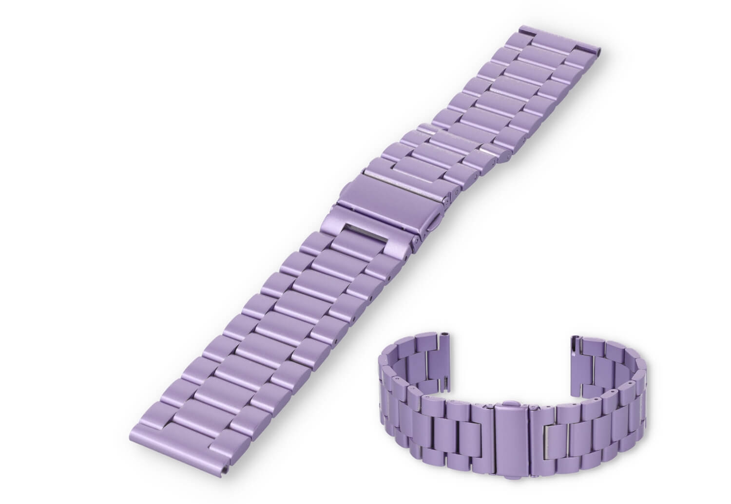 Uhrenarmband 22mm Stahl - lila