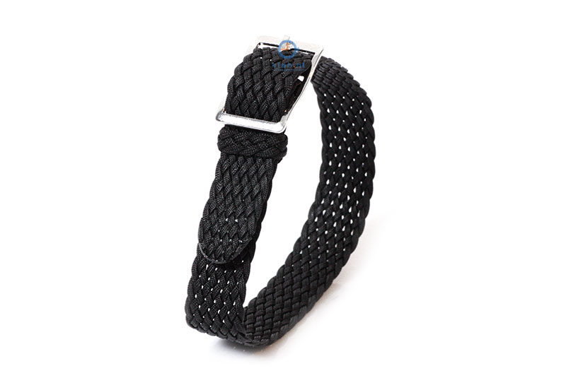 Perlon Uhrarmband 12mm Schwarz
