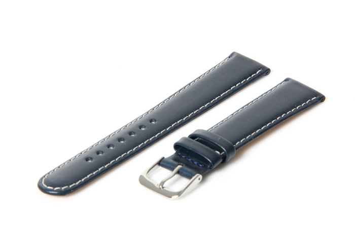 Uhrenarmband 16mm blaues Leder
