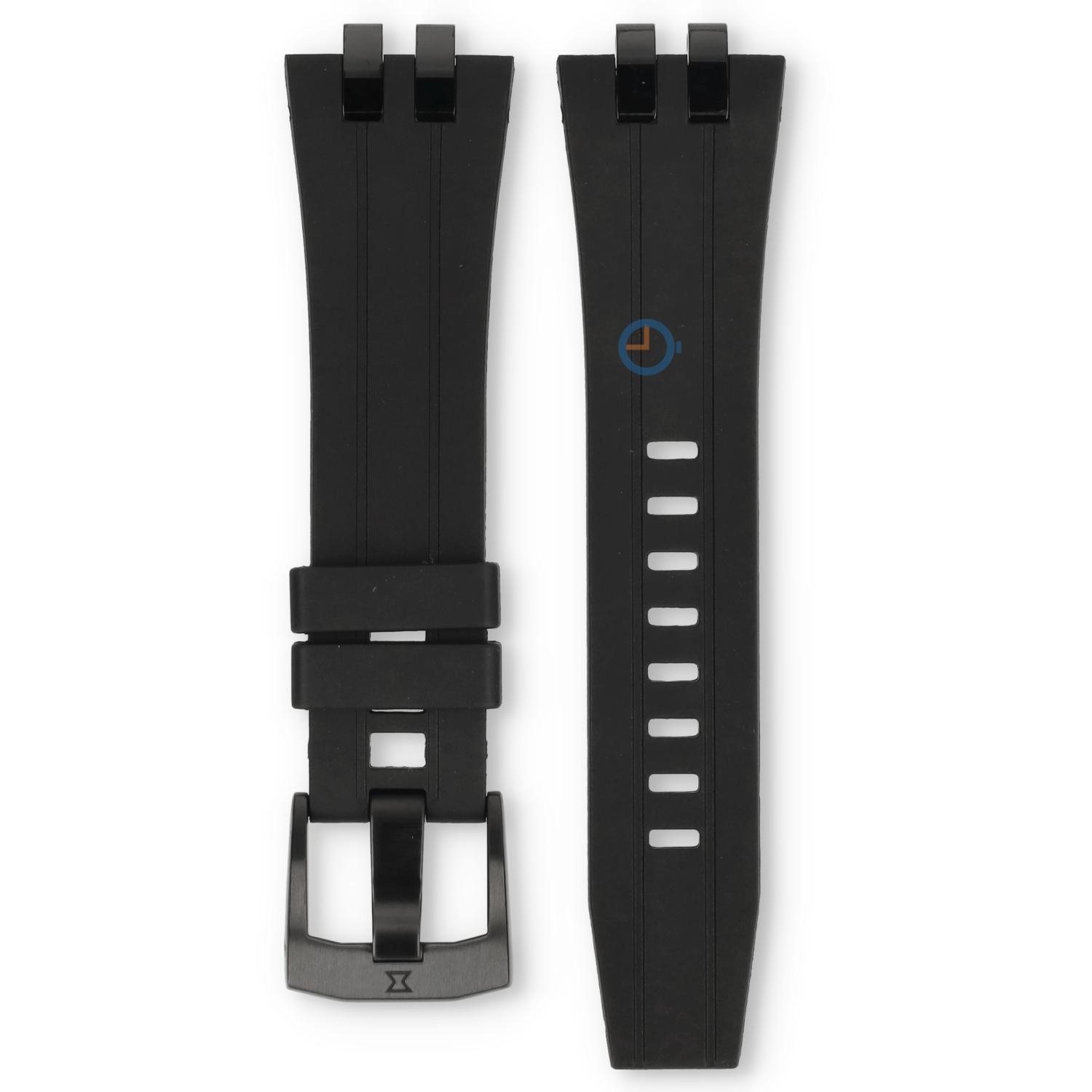 Edox Delfin 85303 Uhrenarmband Schwarz Kautschuk