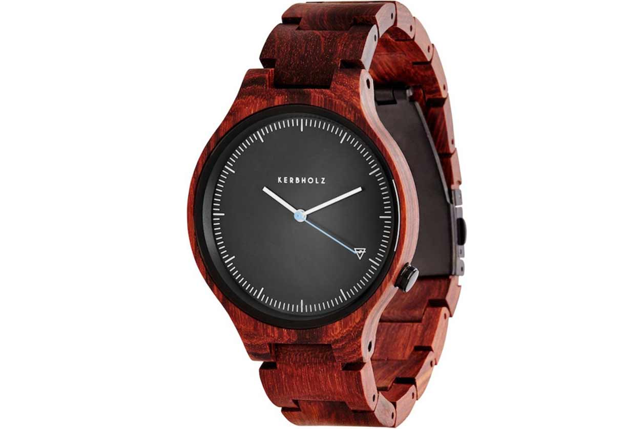 Kerbholz Uhrenarmband Lamprecht Rosewood