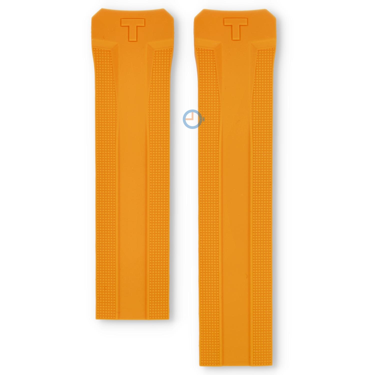 Tissot Uhrenarmband T0914204705101 orange Silikon