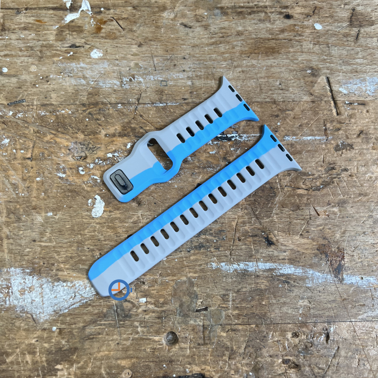 Siliconen armband Apple Watch 41mm - grau blau