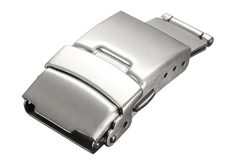 Faltschließe für Metall - 22mm - matt silber