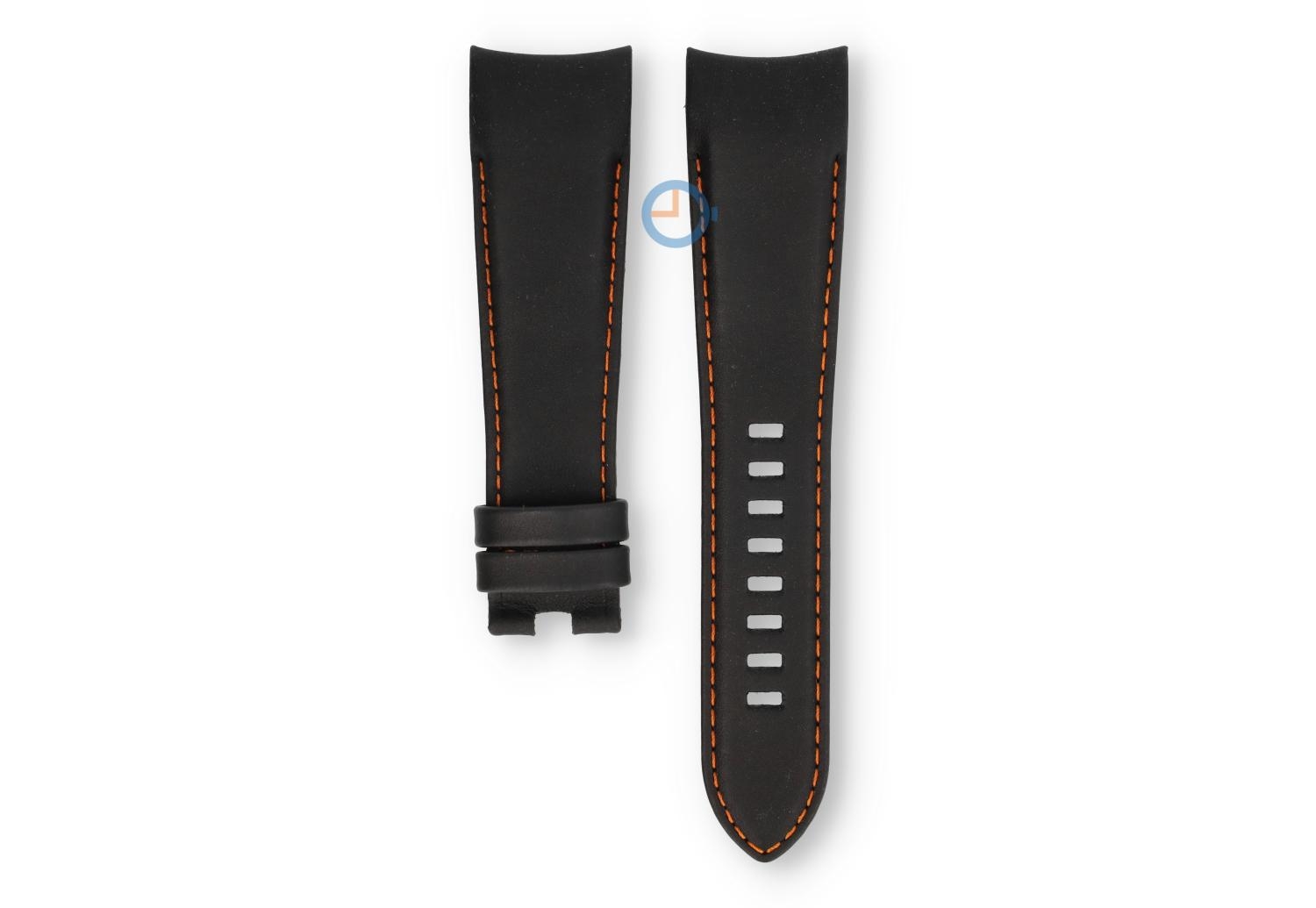 Edox Chronorally 38001 Uhrenarmband Schwarz mit orange