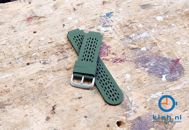 Garmin Approach S2/S4 horlogeband siliconen donkergroen/zwart
