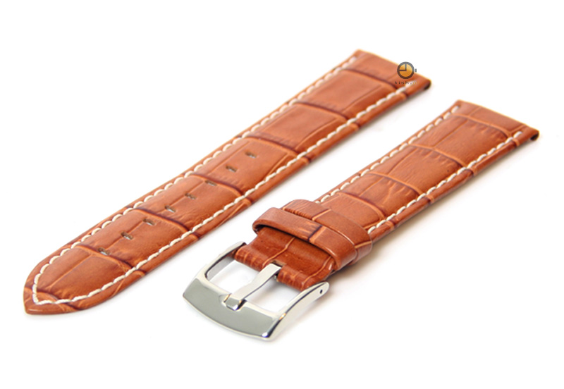 Cognac brown Uhrenarmband - 24mm Leder