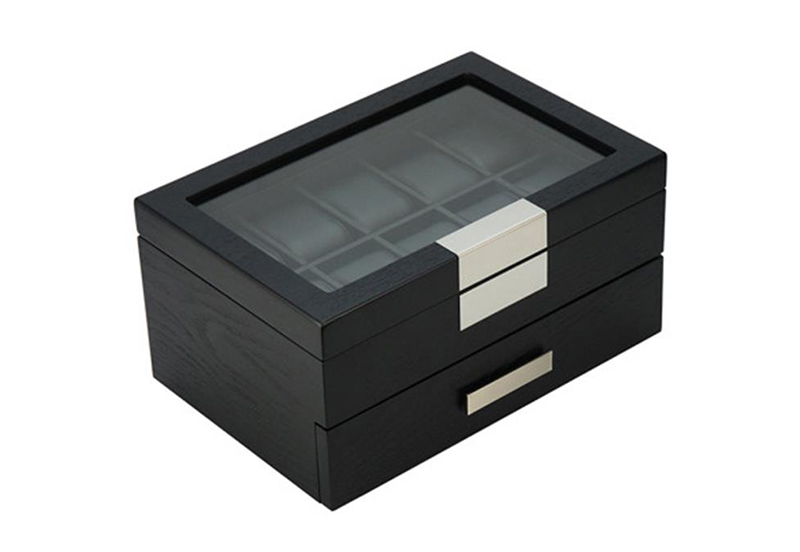 Design Uhrenbox für 20 Uhren- schwarz