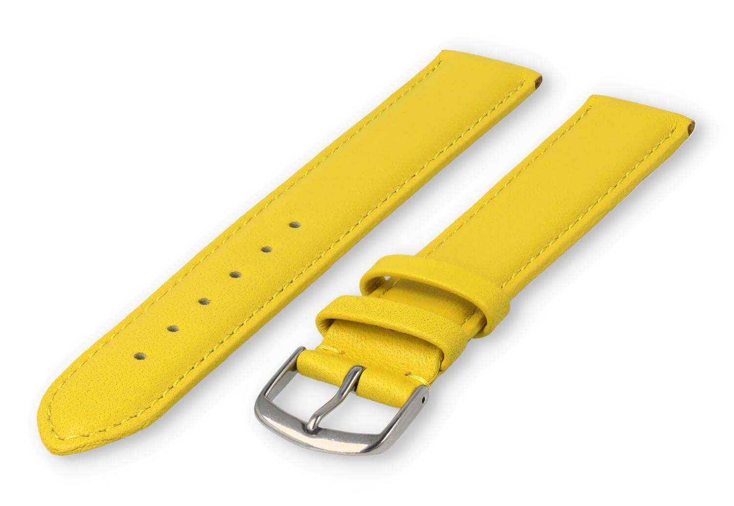 XL glatt Lederband - 18mm - Gelb