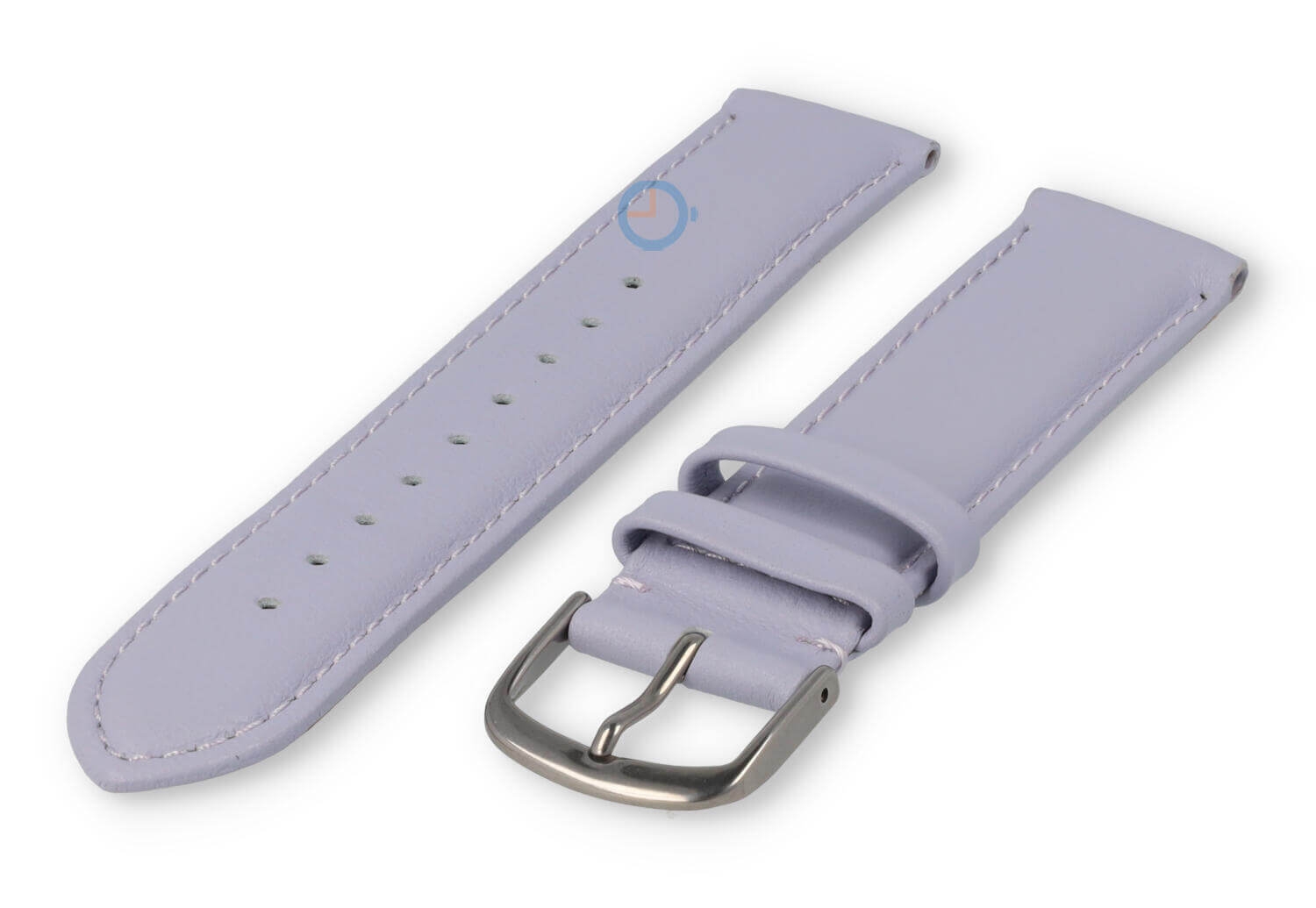 18mm Lederband mit Naht - flieder