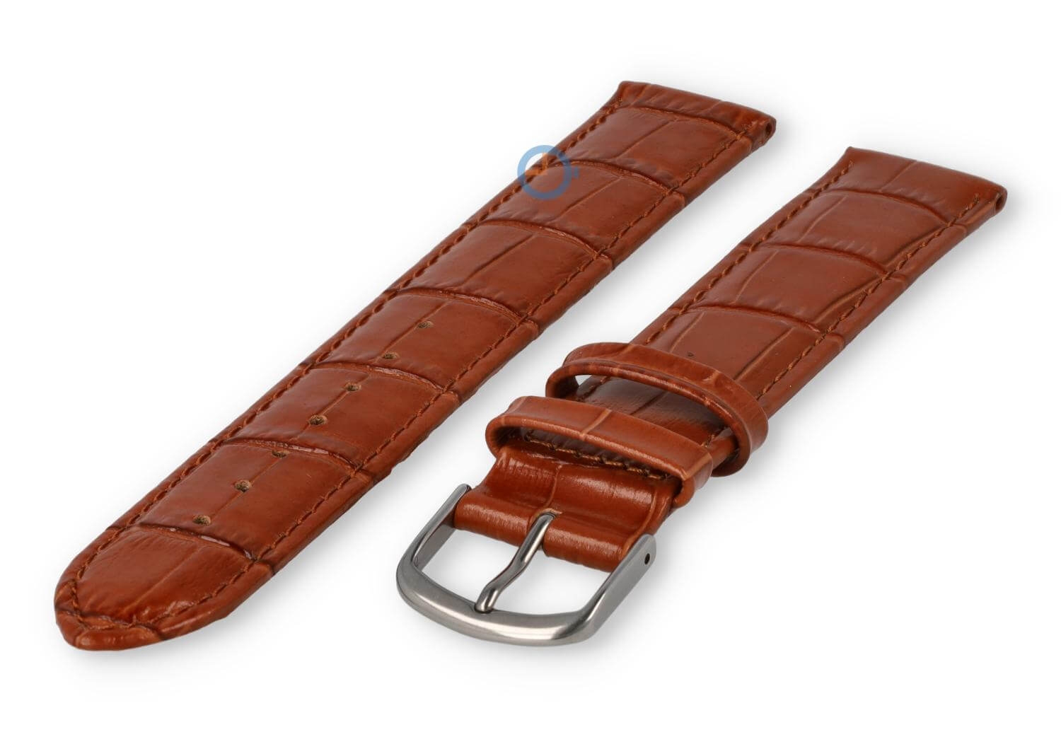 Krokoleder Extra langes Uhrenarmband - 18mm - braun