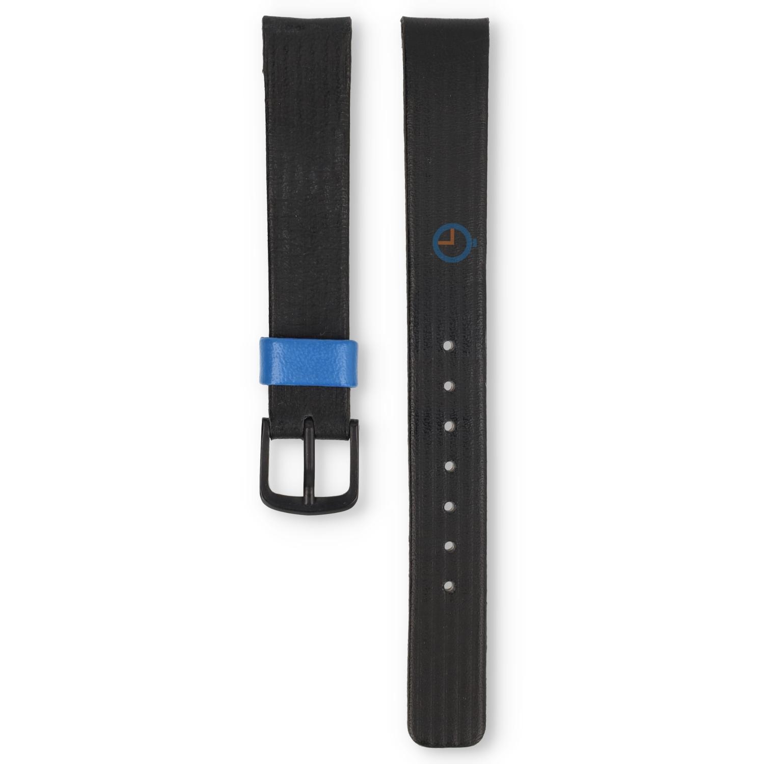 Universal 13mm schwarzes Leder Uhrenarmband - Pulsar