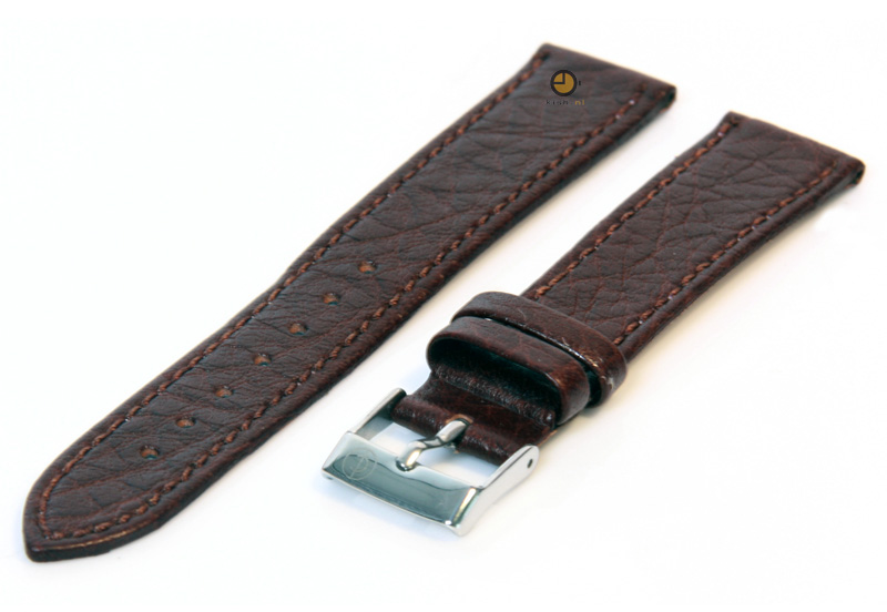 Uhrenarmband 18mm Braun Büffelleder