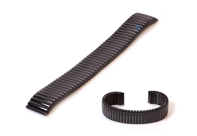 18mm Edelstahlzugband - schwarz