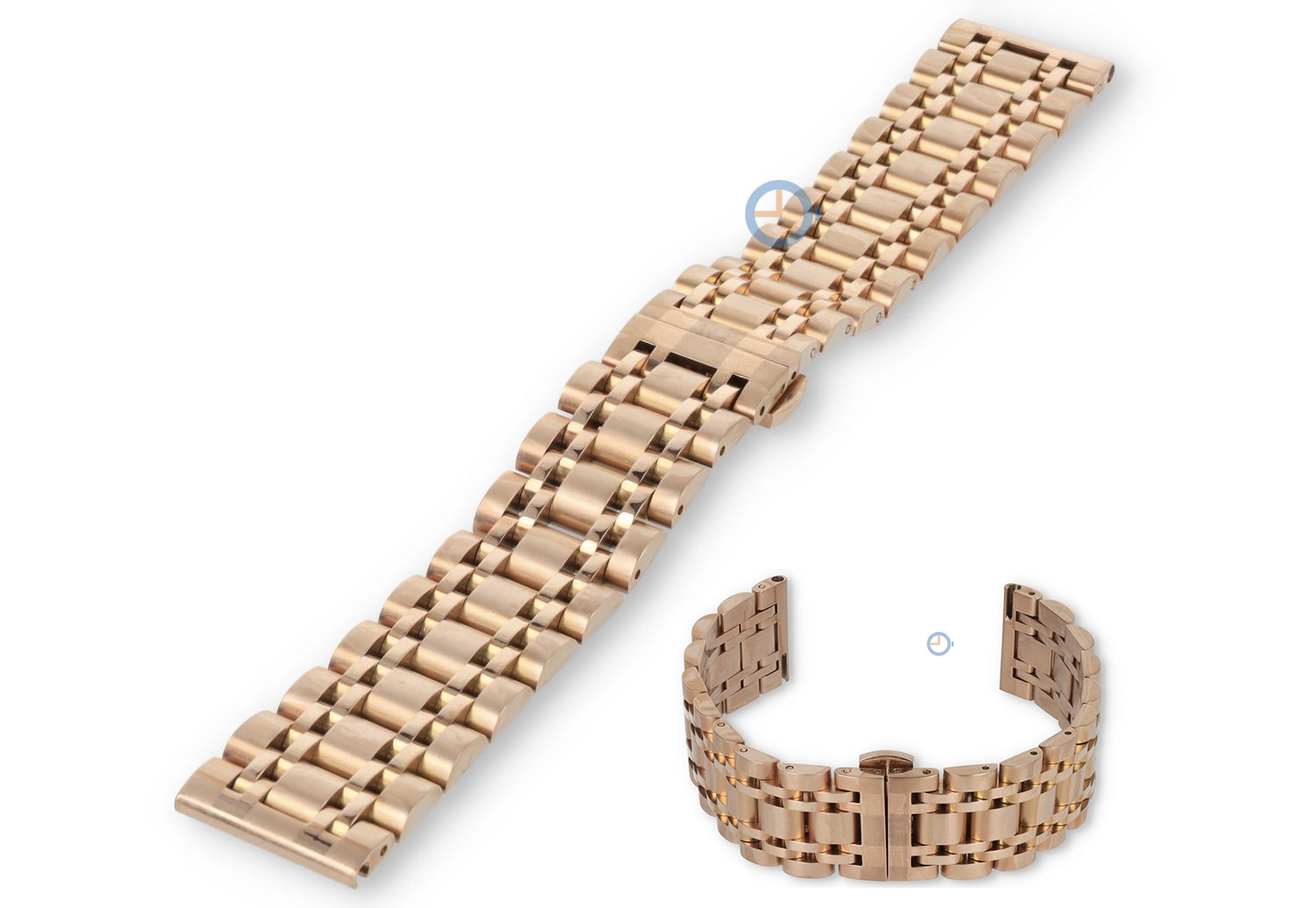 Stahl Uhrenarmband 20mm - rosegold