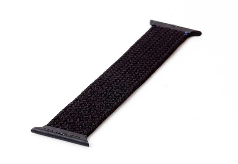 Apple geflochtenes solo Loop schwarz - 44/45/46/49mm (NO.6)