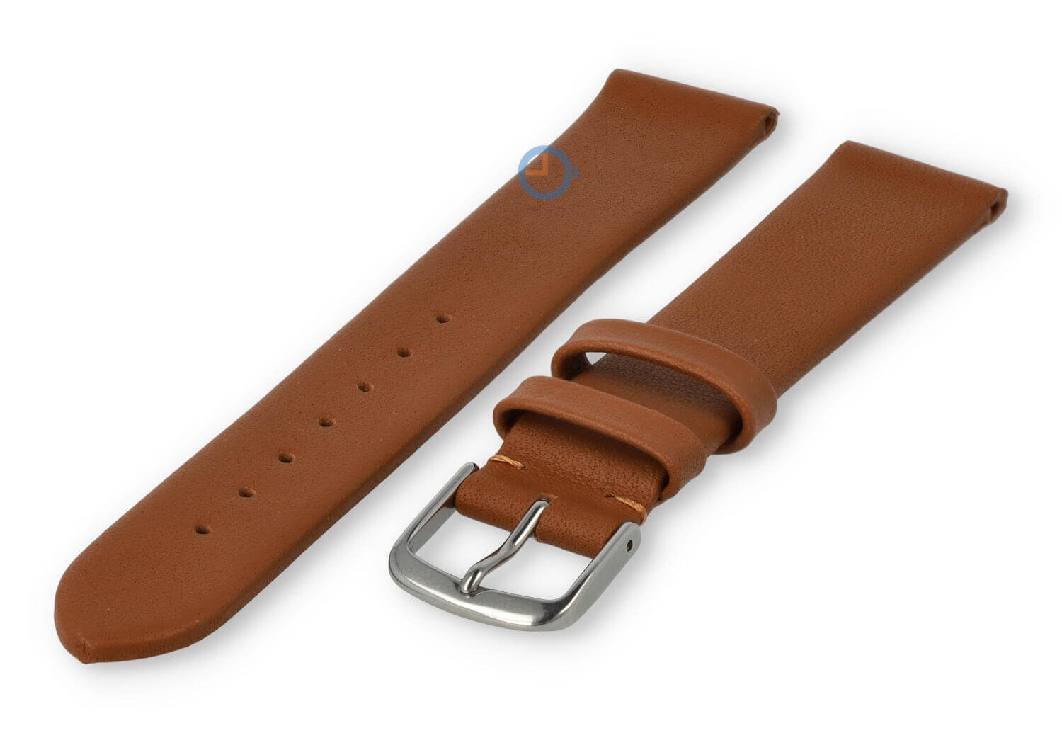 Nahtloses und glattes Uhrenarmband 18mm - hellbraun