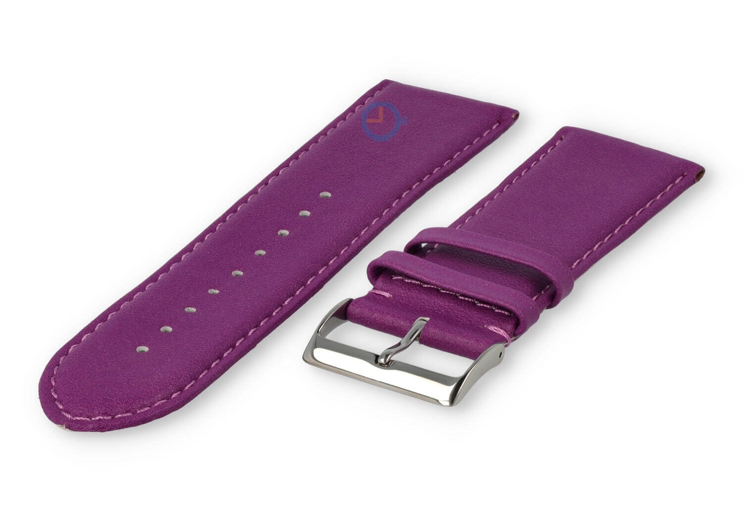 26mm Uhrenarmband glatt Leder - lila