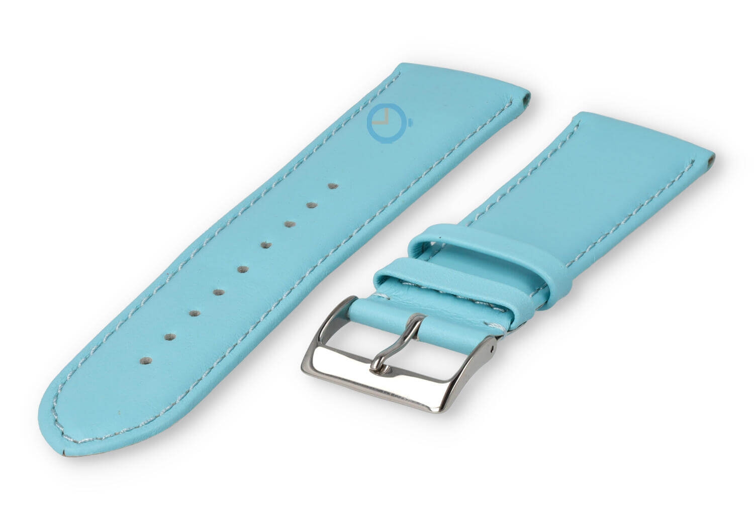 22mm Lederband mit Naht - laguna