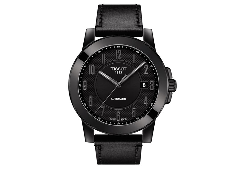 Tissot Uhrenarmband T0984073605200 schwarz Leder