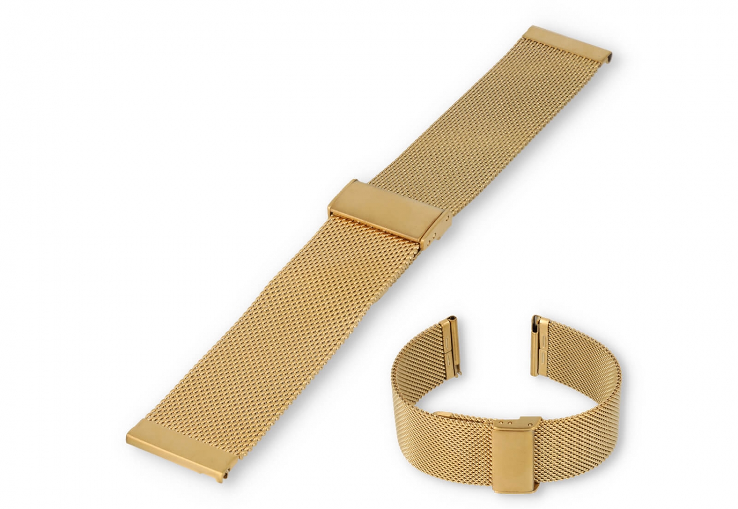 Uhrenarmband 22mm Mailänder Gold - Quick Switch (FEIN)
