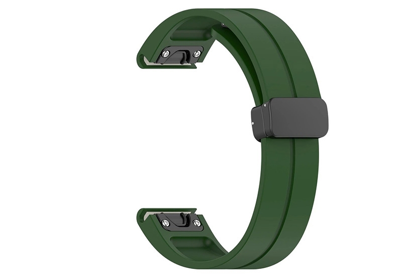 Garmin 22mm Band - waldgrün - magnetische Faltschließe