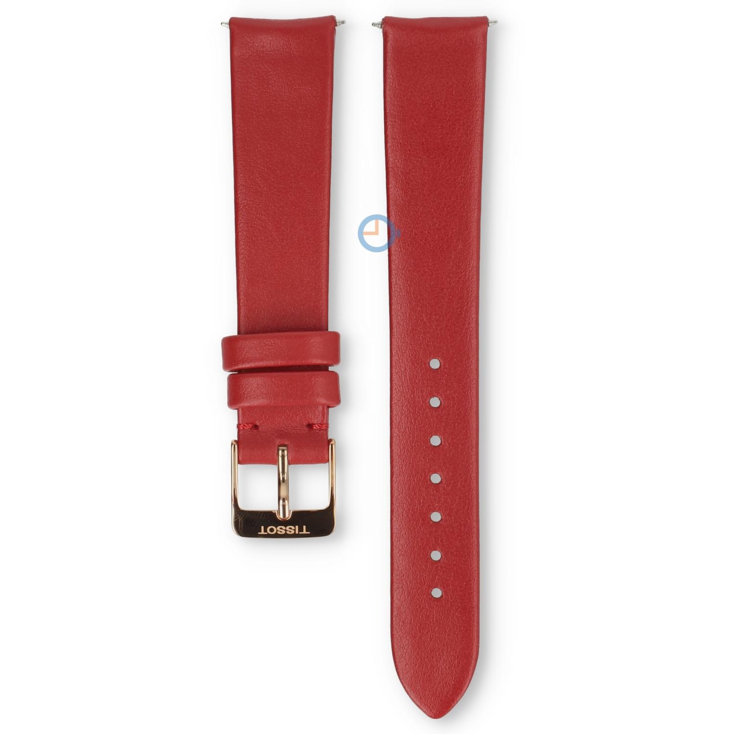 Tissot Uhrenarmband T1033103611101 rot Leder