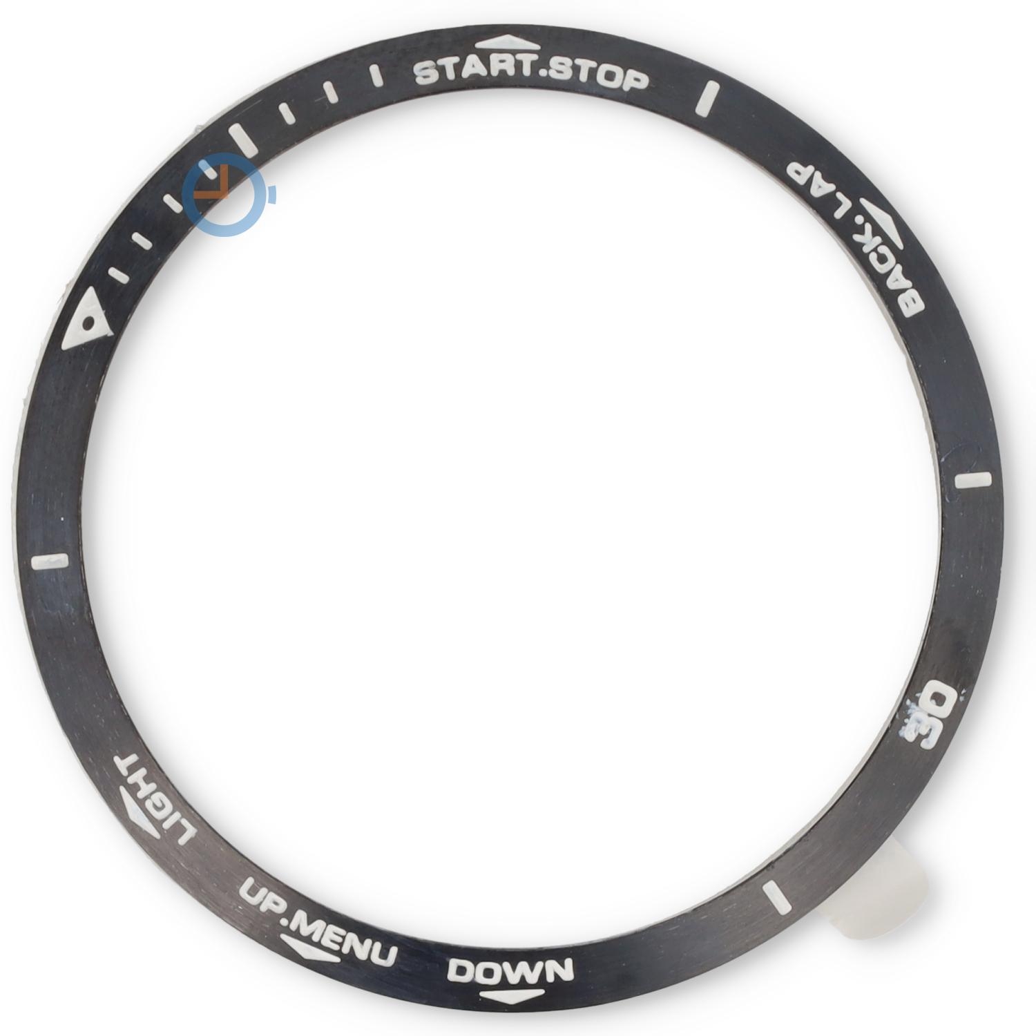 Stahl Lünetten Cover Garmin Fenix 5 - schwarz