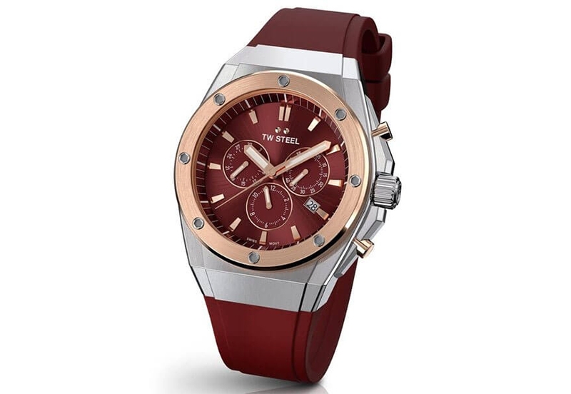 TW Steel CEO Tech CE4045 Uhrenarmband rot - 27mm