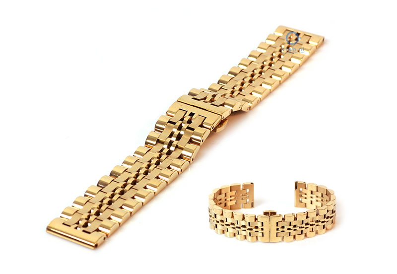Metalarmband 20mm Gold Teilpoliert
