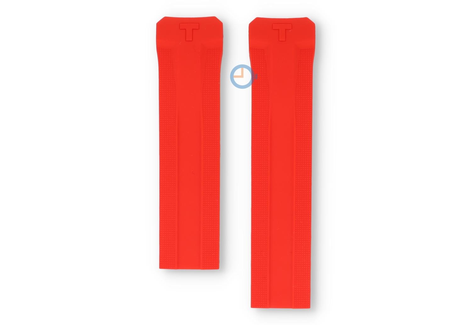 Tissot Uhrenarmband T0914204705110 rot Silikon