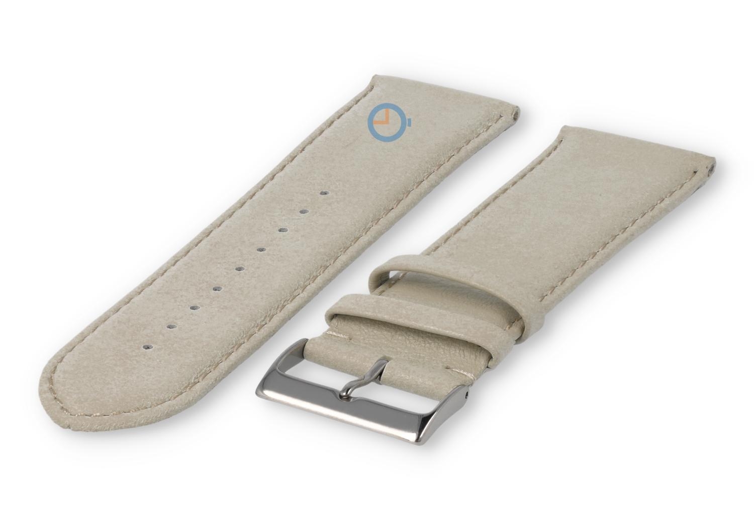 XL glatt Lederband - 28mm - sand