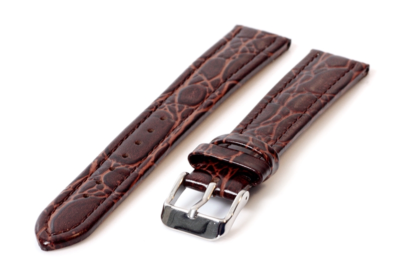 Uhrenarmband 18mm Braun Leder
