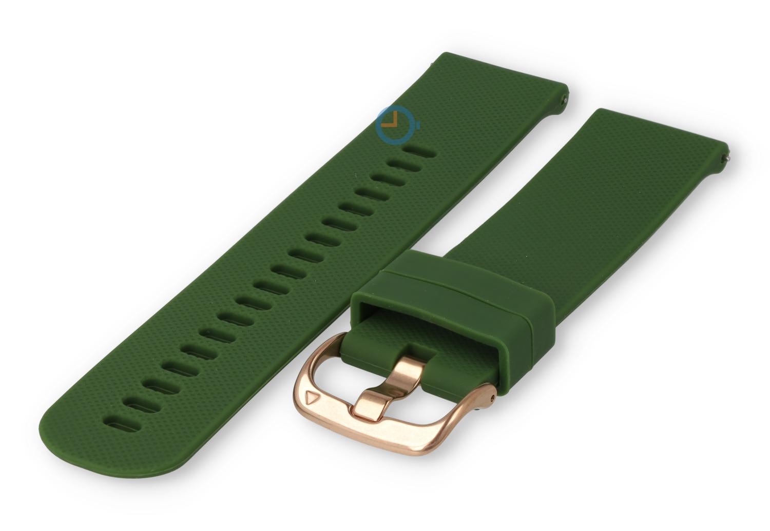 Silikon Sportuhr band 22mm - waldgrün