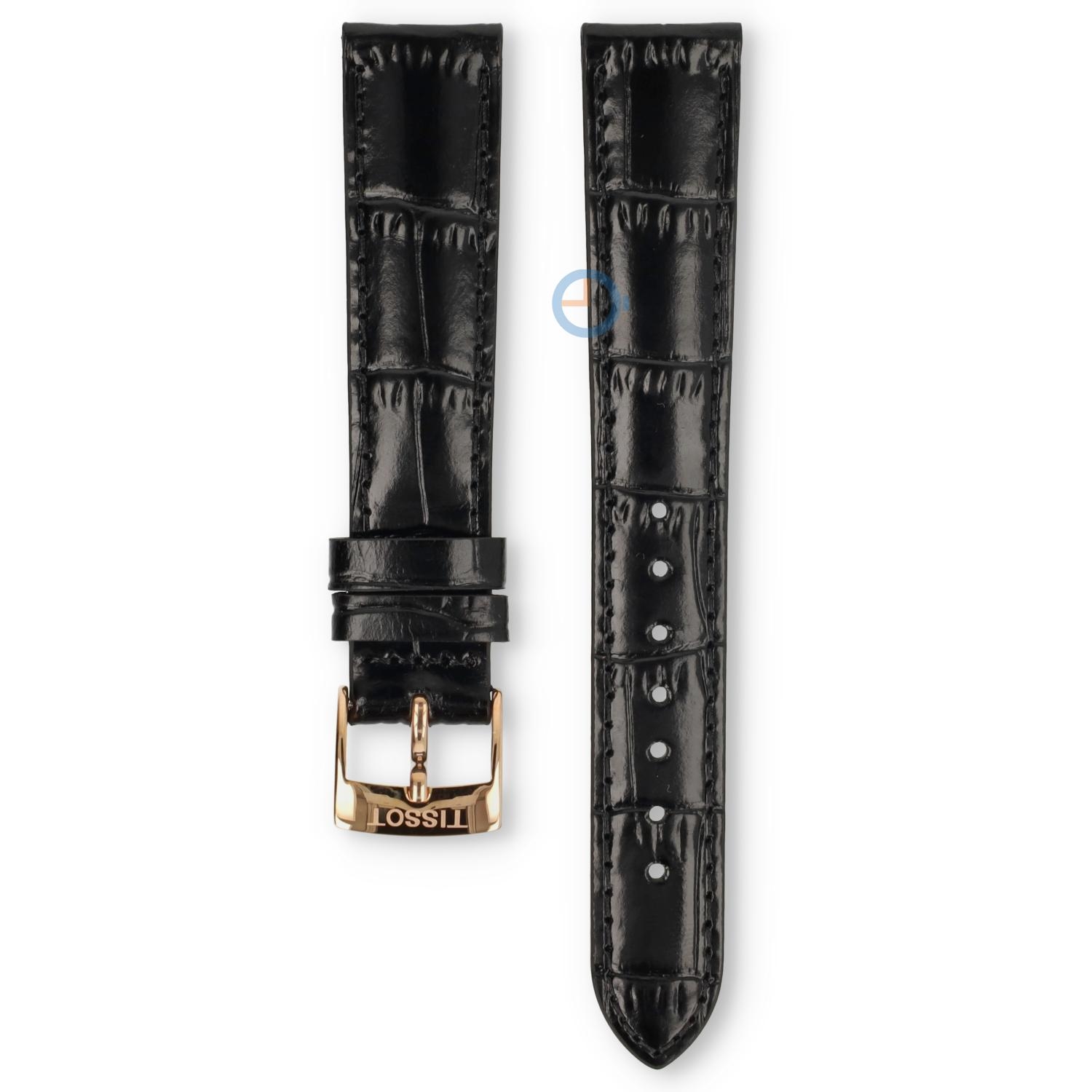 Tissot Uhrenarmband T9262107613100 schwarz Leder