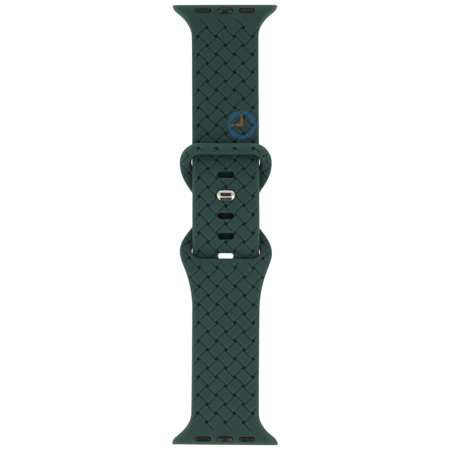 Silikon Flechtarmband - Apple Watch 41mm - grün