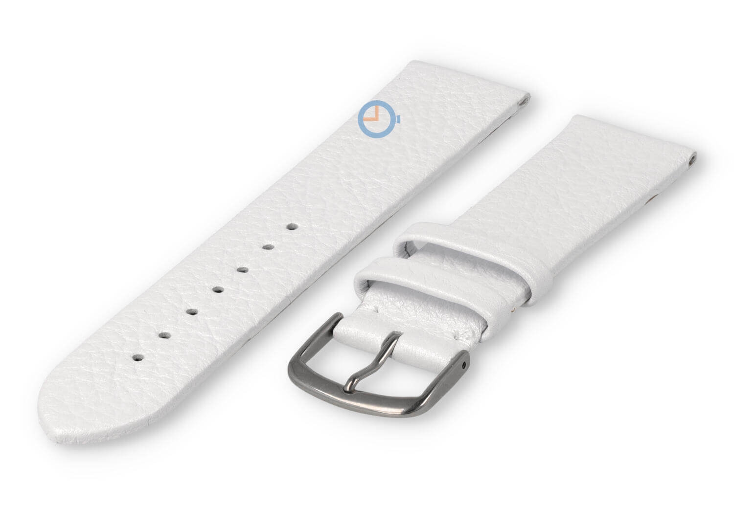 Nahtloses Uhrenarmband 22mm - Glänzend weiß