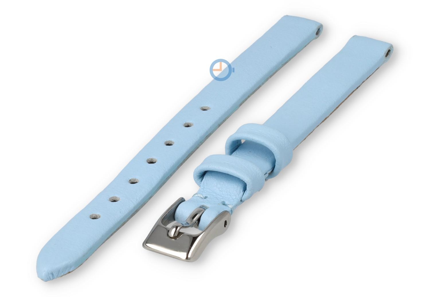 Nahtloses und glattes Uhrenarmband 10mm - eisblau