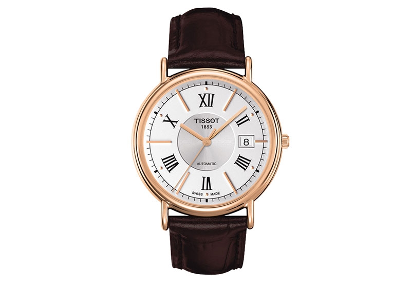 Tissot Uhrenarmband T9074077603800 braun Leder