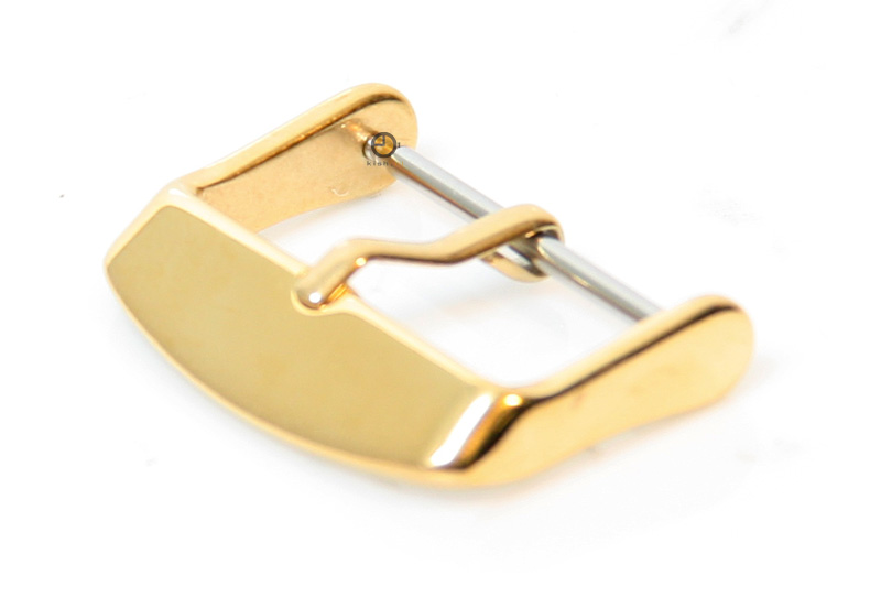 Uhrenarmband Dornschließe 20mm Gold glänzend