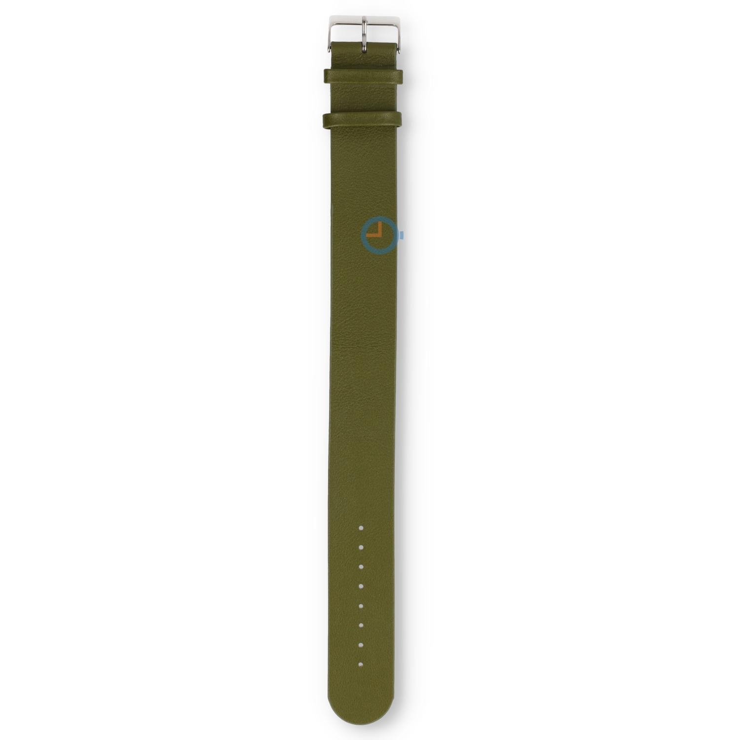 One-piece Leder Uhrenarmband - 24mm - avocado