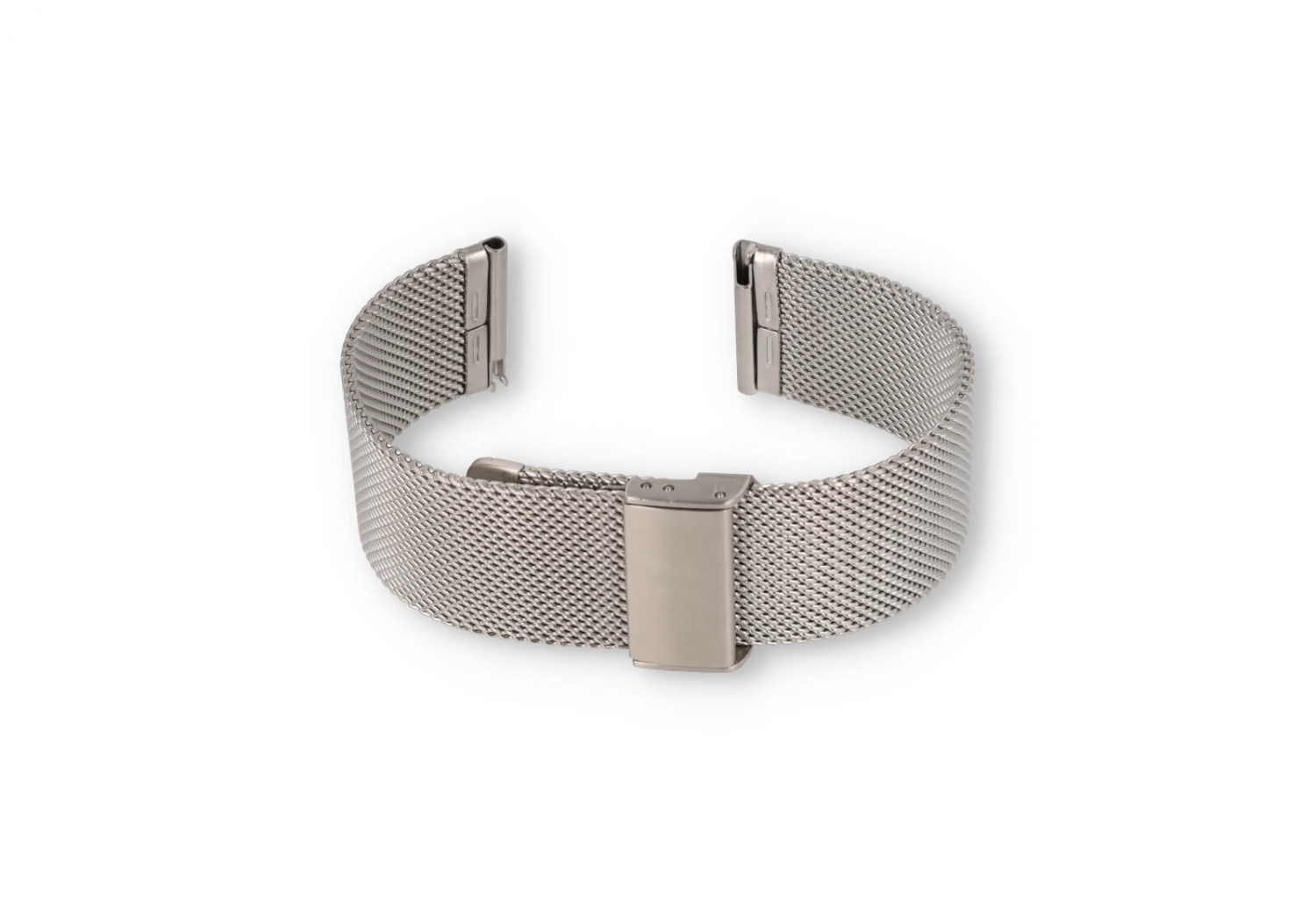 Horlogeband 22mm milanees zilver - Quick Switch (FIJN)