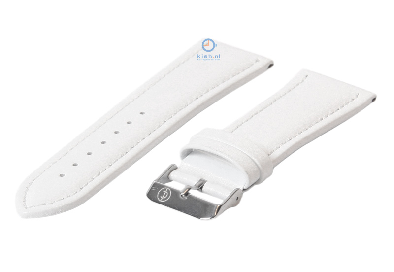 Uhrenarmband 26mm weiß Leder