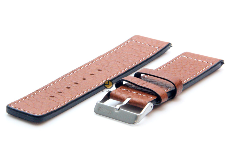 Oozoo Uhrenarmband 22mm braun Leder