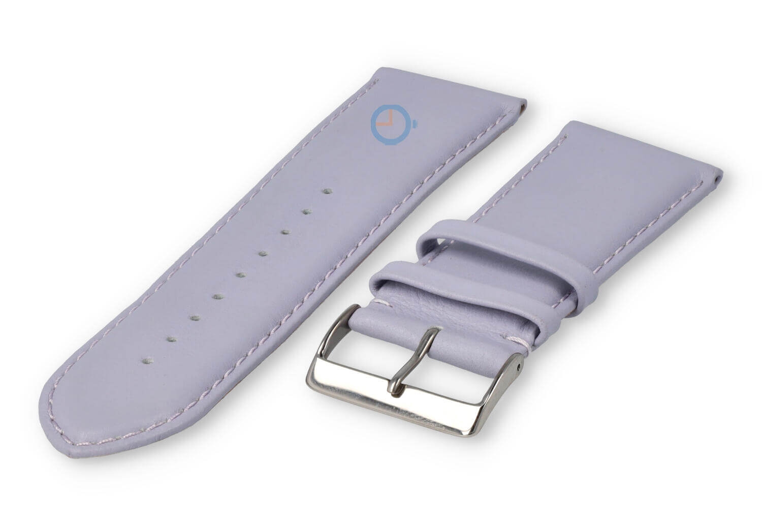 28mm Uhrenarmband glatt Leder - flieder