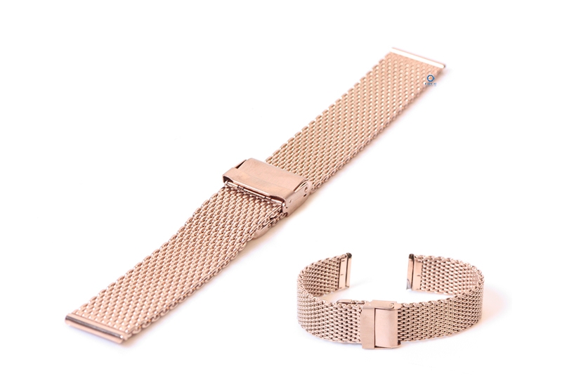 Milanese Armband - 18mm rosegold (grob)