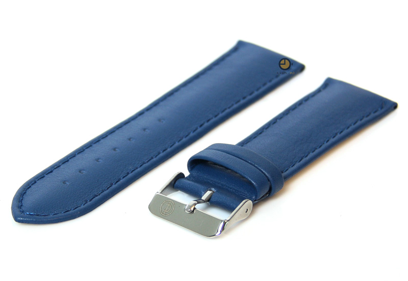 Uhrenarmband 24mm Blau Kalbsleder
