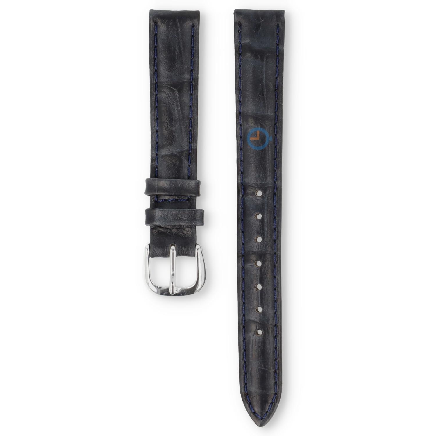 Universal 13mm schwarzes Leder Uhrenarmband - Seiko